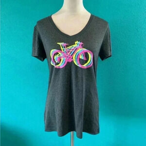 Nishiki short sleeve athletic workout bicycle logo tee shirt in size medium